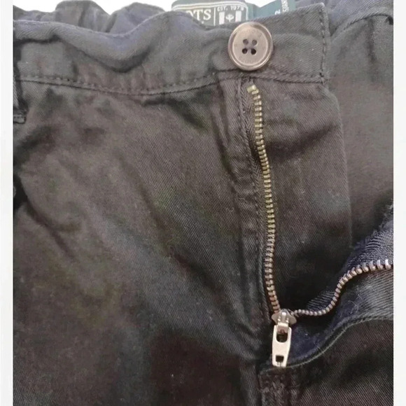 Roots Unisex Black Cargo Pants Size 12 - Picture 6 of 9